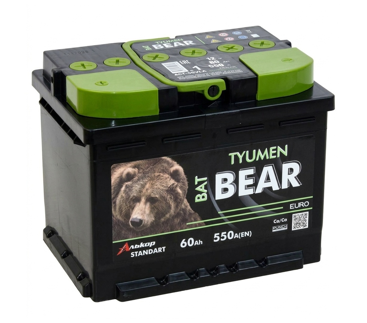 АКБ Batbear 60 Ач о/п 6СТ-60VLA Ca/Ca АКБ Batbear 60 Ач о/п 6СТ-60VLA Ca/Ca