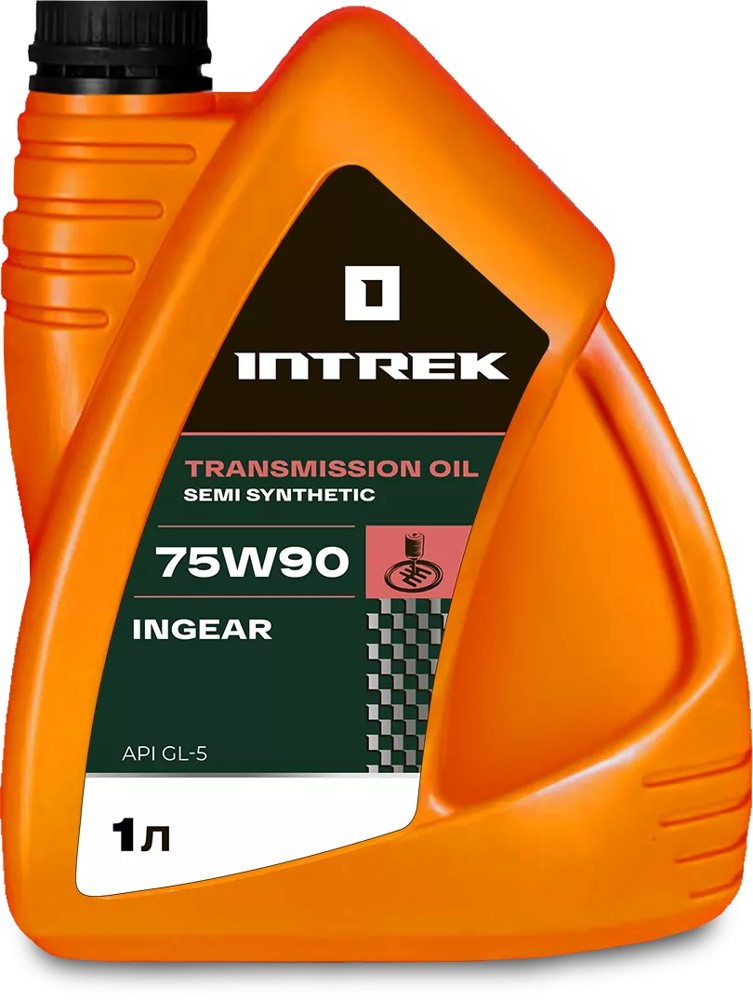 Масло трансмиссионное INTREK INGEAR GL-5 75W-90 1 л канистра Масло трансмиссионное INTREK INGEAR GL-5 75W-90 1 л канистра