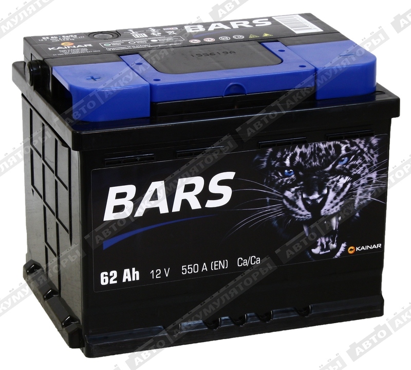АКБ BARS 62 Ач 6СТ-62.1 VL АКБ BARS 62 Ач 6СТ-62.1 VL