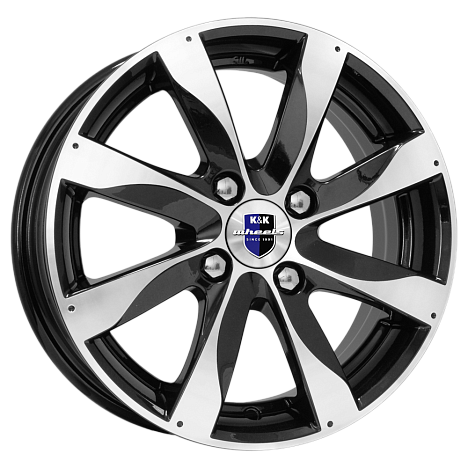 K&K Джемини 6x15 4*114,3 Et:44 Dia:56,6 алмаз черный K&K Джемини 6x15 4*114,3 Et:44 Dia:56,6 алмаз черный