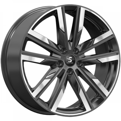 Premium Series КР014 8x20 5*112 Et:39 Dia:66,6 Diamond Black Gris