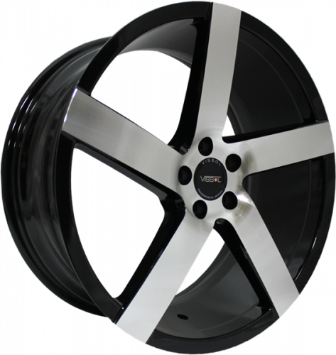 VISSOL V-080R 8,5x19 5*120 Et:15 Dia:74,1 black-with-machined-face