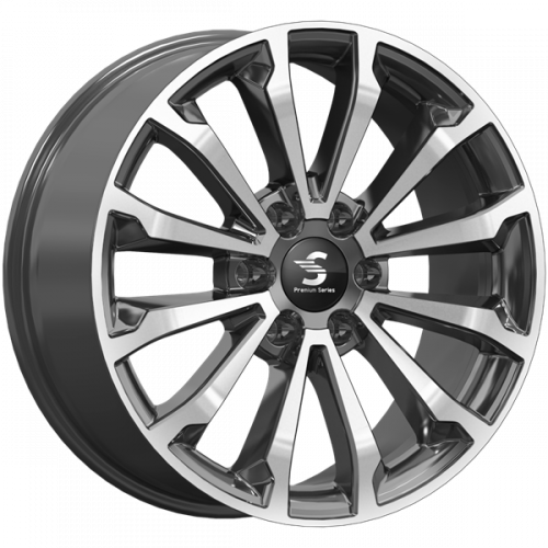 Premium Series КР006 8,5x20 6*139,7 Et:33 Dia:100,1 Diamond Black Gris