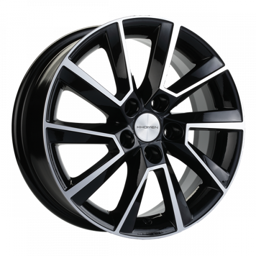 Khomen 1507 6x15 5*100 Et:40 Dia:57,1 Black-FP Khomen 1507 6x15 5*100 Et:40 Dia:57,1 Black-FP