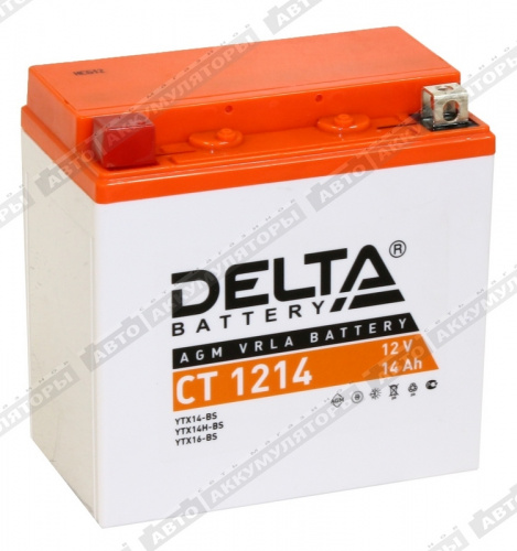 АКБ Delta 14 Ач CT 1214 (YTX14-BS)