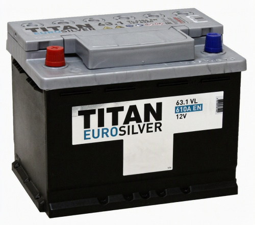 АКБ Titan Euro Silver 63 Ач 6СТ-63.1 VL АКБ Titan Euro Silver 63 Ач 6СТ-63.1 VL