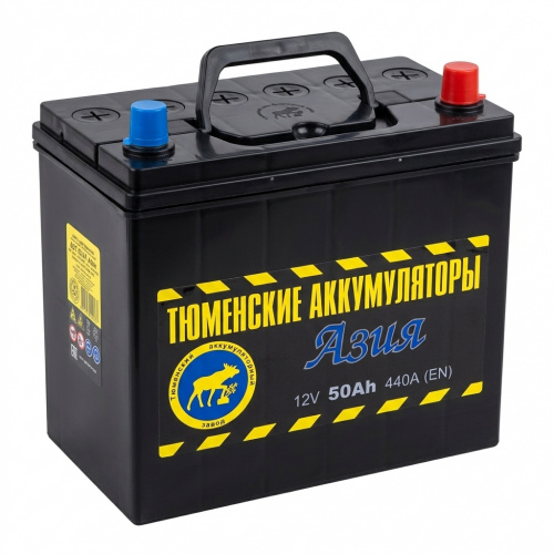 АКБ Тюмень 50 Ач о/п 6СТ-50LR Азия АКБ Тюмень 50 Ач о/п 6СТ-50LR Азия