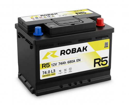 АКБ Robak R5 74 Ач 6СТ-74.1 VL АКБ Robak R5 74 Ач 6СТ-74.1 VL