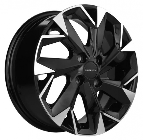 Khomen 1402 5,5x14 4*100 Et:43 Dia:67,1 Black-FP Khomen 1402 5,5x14 4*100 Et:43 Dia:67,1 Black-FP
