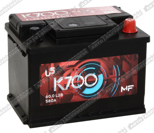 АКБ K700 MF 60 Ач о/п 6СТ-60.0 (низкая) АКБ K700 MF 60 Ач о/п 6СТ-60.0 (низкая)