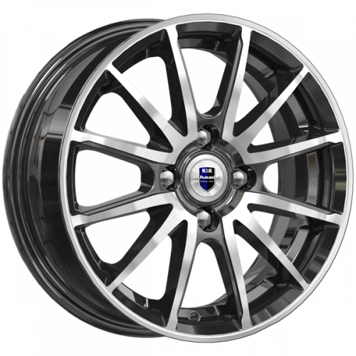 K&K Квант 5,5x14 4*100 Et:40 Dia:56,6 алмаз чёрный