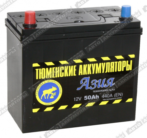 АКБ Тюмень 50 Ач 6СТ-50L Азия АКБ Тюмень 50 Ач 6СТ-50L Азия