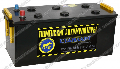 АКБ Тюмень 190 Ач 6СТ-190L Standard (конус)