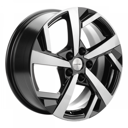 Khomen 1712 7x17 5*110 Et:45 Dia:67,1 Black-FP
