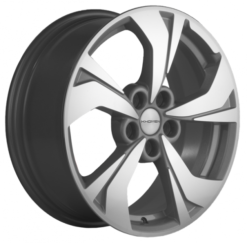 Khomen 1724 7x17 5*114,3 Et:48 Dia:67,1 F-Silver-FP Khomen 1724 7x17 5*114,3 Et:48 Dia:67,1 F-Silver-FP