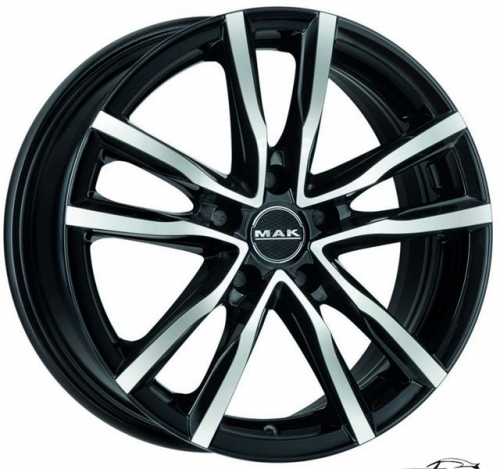 MAK MILANO 8x17 5*114,3 Et:50 Dia:76,1 Black Mirror